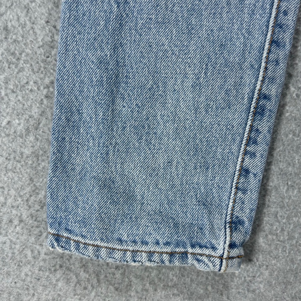 Levi's Jeans 501 Skinny Womens W25 L30 Light Blue Denim Classic Casual - Picture 15 of 16